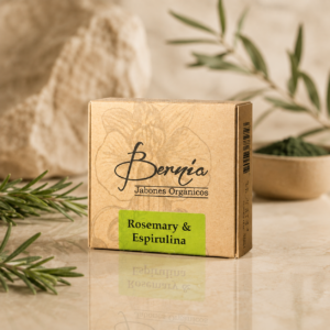Jabón Orgánico de Romero y Espirulina Bernia 106 g